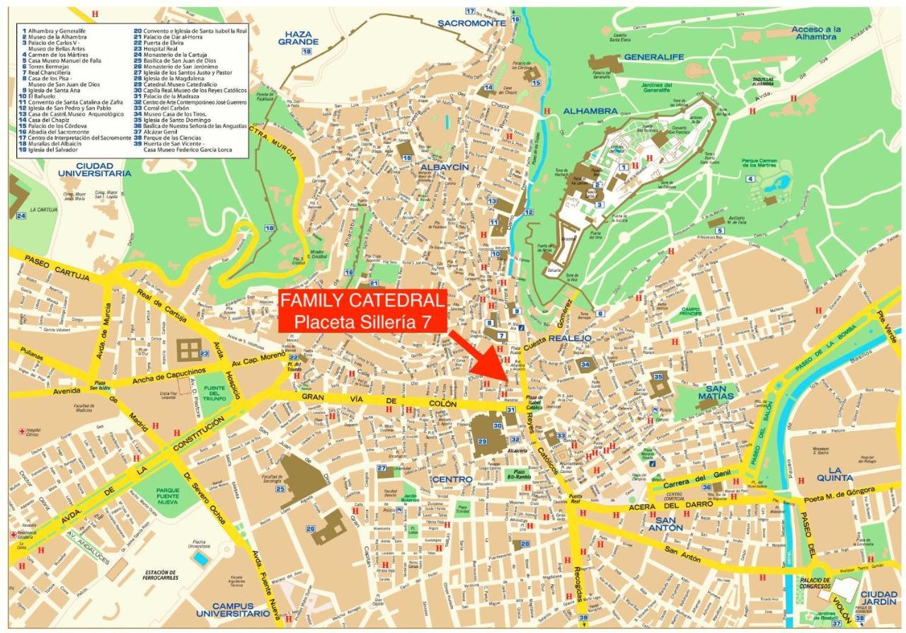 Family Catedral Centro Apartment Granada Ngoại thất bức ảnh